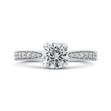 14 Kt White Gold Carizza Bridal Engagement Ring