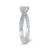 14 Kt White Gold Carizza Bridal Engagement Ring