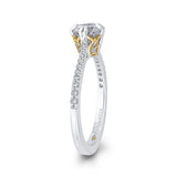 14 Kt White & Yellow Gold Promezza Bridal Engagement Ring