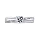 14 Kt White Gold Promezza Bridal Engagement Ring