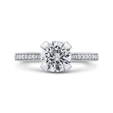 14 Kt White Gold Carizza Bridal Engagement Ring