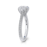 14 Kt White Gold Carizza Bridal Engagement Ring