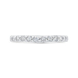 14K White Gold Round Diamond Wedding Band