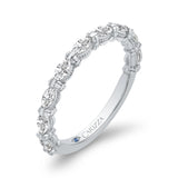 14 Kt White Gold Carizza Bridal Wedding Band