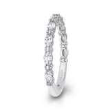 14 Kt White Gold Carizza Bridal Wedding Band