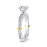 14 Kt White & Yellow Gold Promezza Bridal Engagement Ring