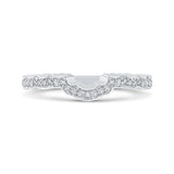 Round Diamond Wedding Band In 14K White Gold