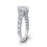 14 Kt White Gold Carizza Bridal Engagement Ring