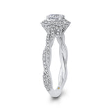 14 Kt White Gold Promezza Bridal Engagement Ring