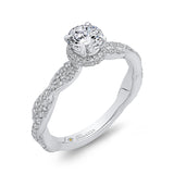 14 Kt White Gold Promezza Bridal Engagement Ring