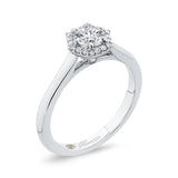 14 Kt White Gold Promezza Bridal Engagement Ring