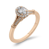 14 Kt Rose Gold Promezza Bridal Engagement Ring