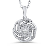 10 Kt White Gold Luminous Pendant Pendant