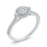 10 Kt White Gold Luminous Ring Ring