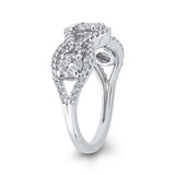 10 Kt White Gold Luminous Ring Ring