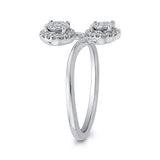 10 Kt White Gold Luminous Ring Ring