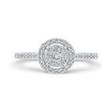 10 Kt White Gold Luminous Ring Ring