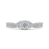 10 Kt White Gold Luminous Ring Ring