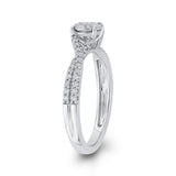 10 Kt White Gold Luminous Ring Ring