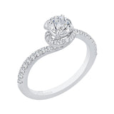 14 Kt White Gold Promezza Bridal Engagement Ring