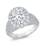 18 Kt White Gold Carizza Boutique Bridal Engagement Ring