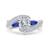 14 Kt White Gold Carizza Bridal Engagement Ring