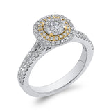 10 Kt White & Yellow Gold Promezza Ring Ring