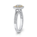 10 Kt White & Yellow Gold Promezza Ring Ring