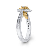 10 Kt White & Yellow Gold Promezza Ring Ring