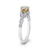 10 Kt White & Yellow Gold Promezza Ring Ring
