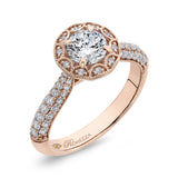 14 Kt Rose Gold Promezza Bridal Engagement Ring