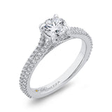 14 Kt White Gold Promezza Bridal Engagement Ring