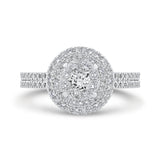 14 Kt White Gold Luminous Ring Engagement Ring