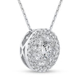 14 Kt White Gold Luminous Pendant Pendant