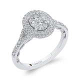 14 Kt White Gold Promezza Ring Engagement Ring