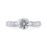 14 Kt White Gold Carizza Bridal Engagement Ring