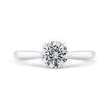 14K White Gold Solitaire Engagement Ring (Semi-Mount)