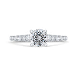 14 Kt White Gold Carizza Bridal Engagement Ring