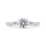 14 Kt White Gold Carizza Bridal Engagement Ring