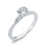 14 Kt White Gold Carizza Bridal Engagement Ring