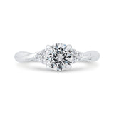 14 Kt White Gold Carizza Bridal Engagement Ring