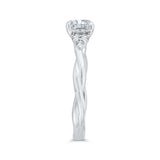 14 Kt White Gold Carizza Bridal Engagement Ring