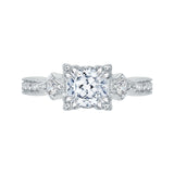 14 Kt White Gold Carizza Bridal Engagement Ring