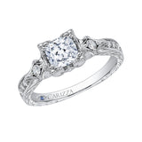 14 Kt White Gold Carizza Bridal Engagement Ring