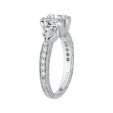 14 Kt White Gold Carizza Bridal Engagement Ring