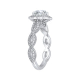 14 Kt White Gold Carizza Boutique Bridal Engagement Ring