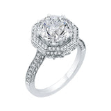 18 Kt White Gold Carizza Boutique Bridal Engagement Ring