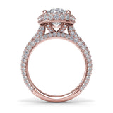 14Kt Rose Gold Bridal Engagement Rings