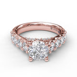 14Kt Rose Gold Bridal Engagement Rings