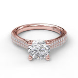 14Kt Rose Gold Bridal Engagement Rings